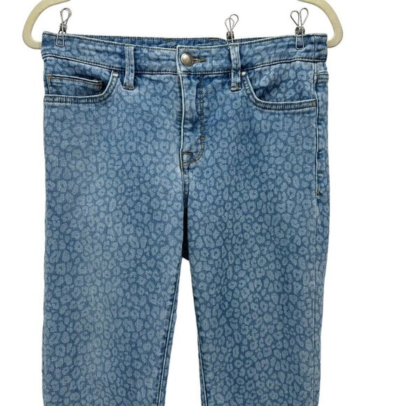 Tommy Bahama Spots Of Dots High Rise Ankle Animal Print Denim Skinny Jeans 2 - Picture 2 of 10